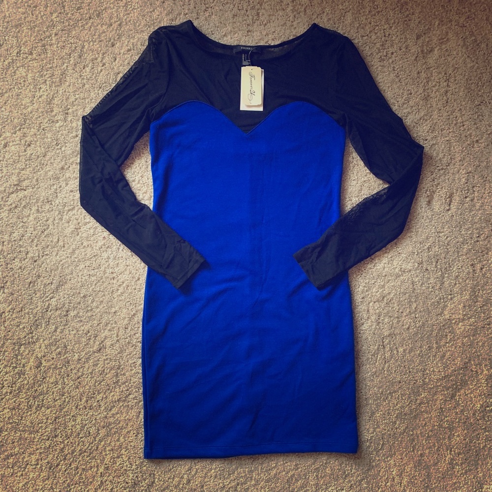 FOREVER 21 Illusion sweetheart body-con dress💙